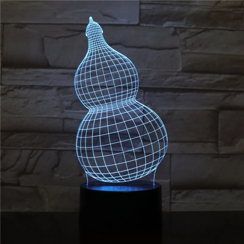 3D лампа в виде тыквы светодиодный ночник с USB сенсорным датчиком RGB новинка