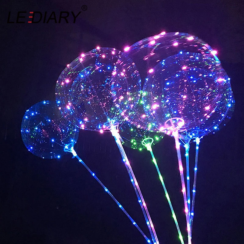 LEDIARY ручной светодиодный воздушный шар ночник прозрачные светящиеся воздушные