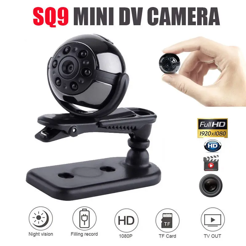 

16GB карта + SQ9 Full HD 1080P Mini DV Sports IR видеокамера ночного видения DVR