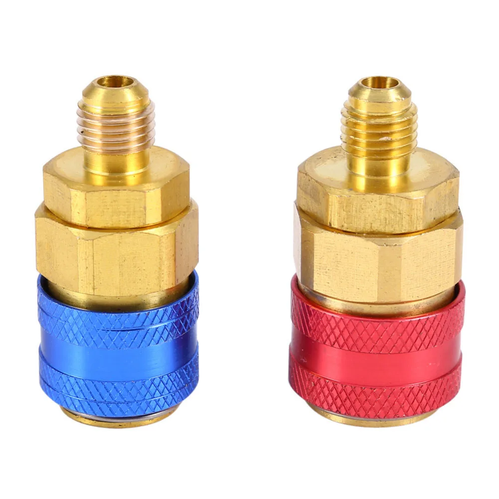 1 пара Freon R134A H/L латунный безопасный Авто кондиционер Быстрый Соединительный