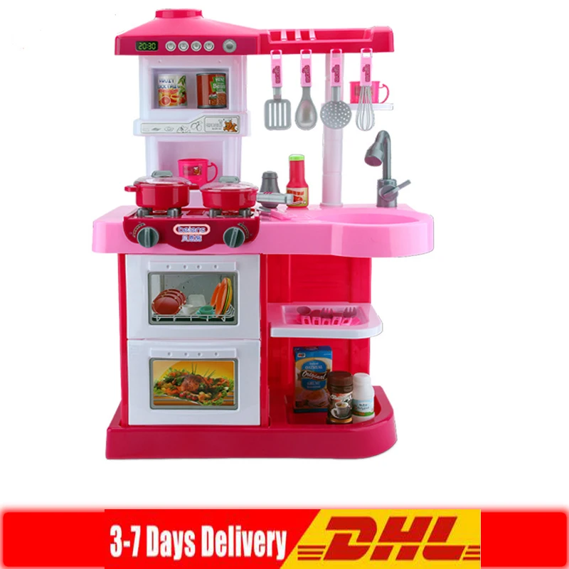 Игрушки для кухни DHL пластиковая имитация звука светильник кой бытовая техника