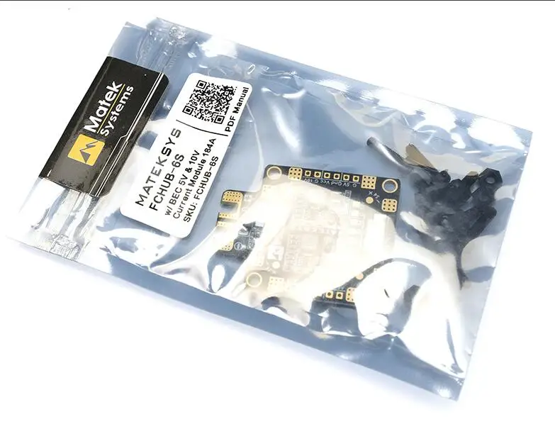 Распределительная плата Matek FCHUB-6S Hub PDB 5V &amp 12V BEC Встроенный датчик тока 184A для