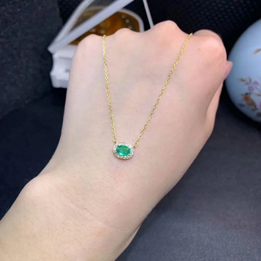 SHILOVEM серебро 925 пробы настоящий натуральный изумруд сапфир классическое