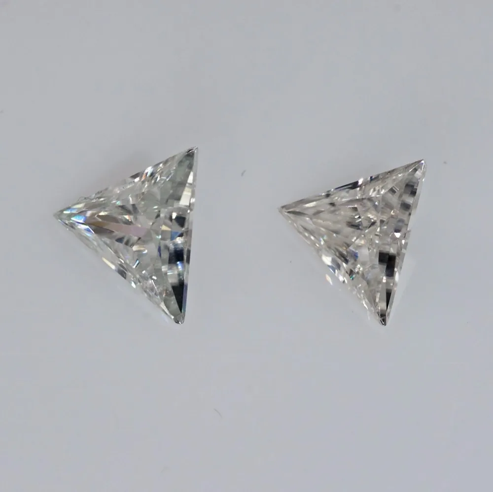 GIGAJEWE Тест Положительный 6 мм 0.6ct специальный TRILLIANT cut EF/GH муассаниты свободные камень для помолвки кольцо шарик для изготовления ювелирных изделий