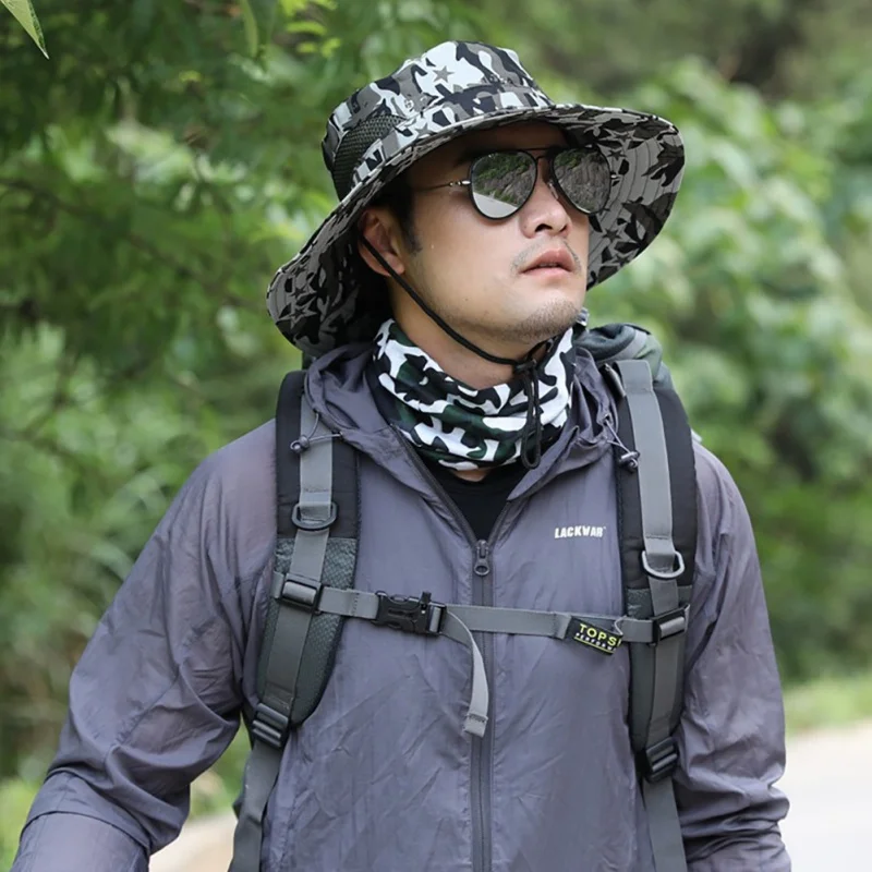 Летняя мужская рыболовная дышащая Кепка уличная камуфляжная шляпа в рыбацком