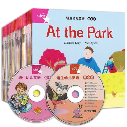 

35 BOOK At The Park English Book Helping Child to Read English Story Picture book 3-6 year old children's English reading book