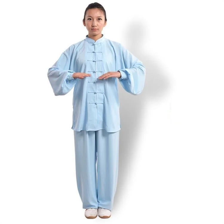 Женская льняная одежда Taiji с длинным рукавом костюм танга униформа кунг фу для