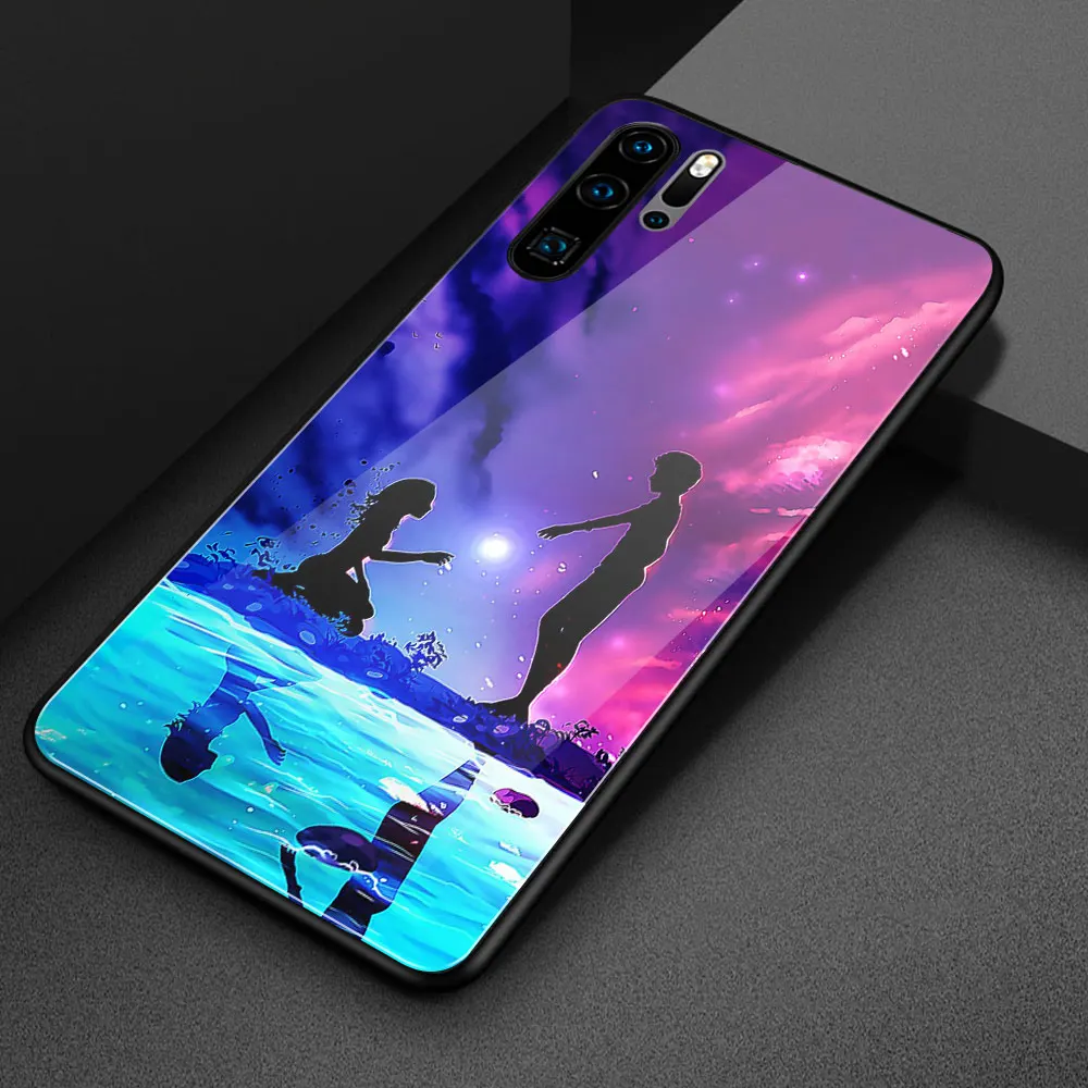 Чехол для huawei p30 pro стеклянная задняя панель фантастический чехол девочки p20 P9 P10
