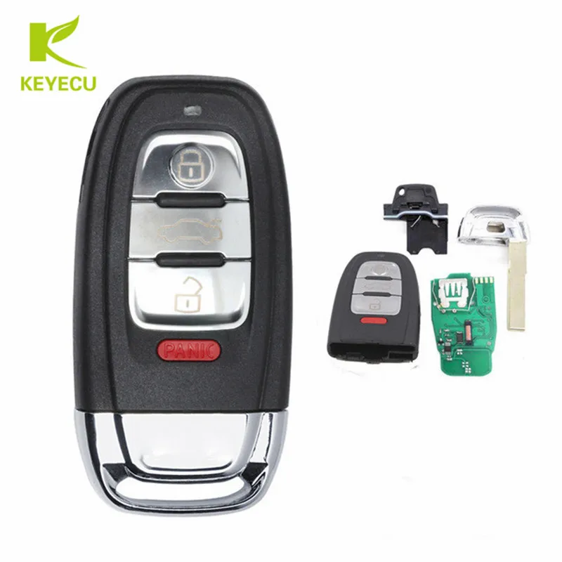 Запасная деталь KEYECU для Audi A1 A3 A4 S4 S5 Q3 Q5 SQ5 RS5 TT Quattro FCC ID: iyzsbfb802 2 шт.|Ключ от авто| |