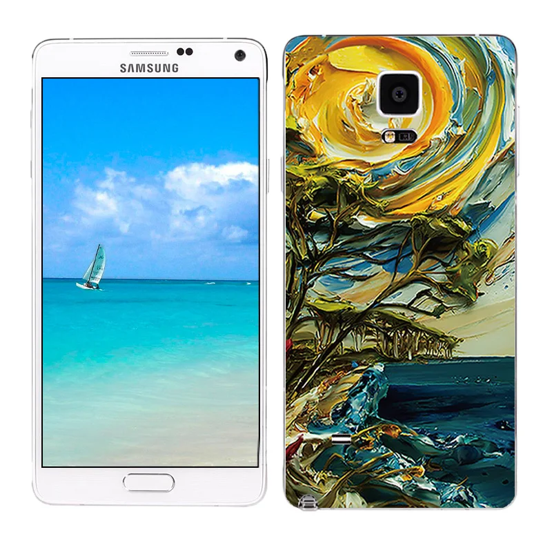 Мягкий чехол из ТПУ для Samsung Galaxy Note 4 N9100 силиконовая задняя крышка с масляной