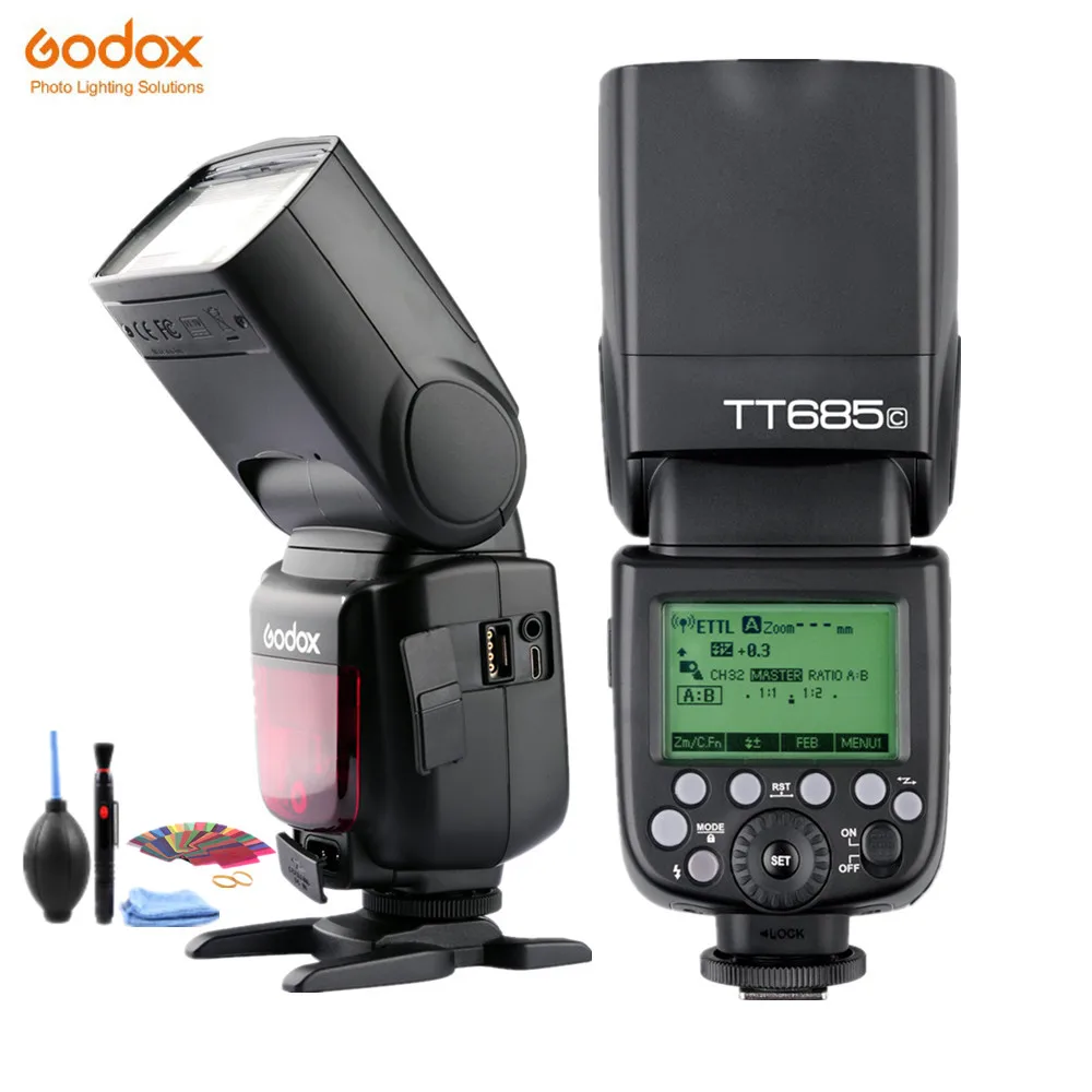 Вспышка для камеры Godox 2 4 ГГц Высокая скорость TTL 1/8000s GN60 TT685C/N/S/O/F Canon EOS/ Nikon