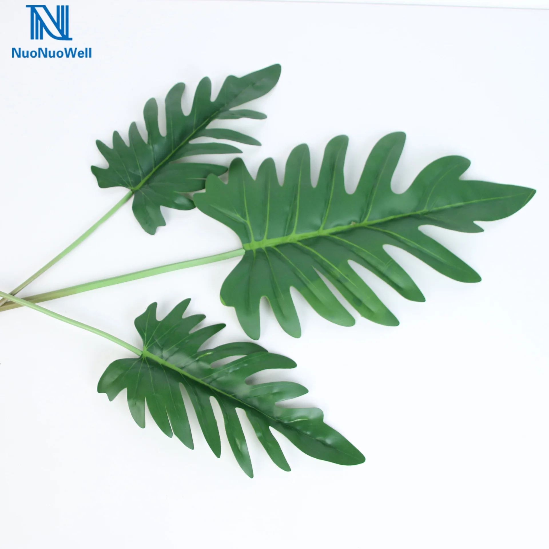 10 спреев зеленые листья Philodendron искусственные Monstera Evergreen лист растения Настоящее