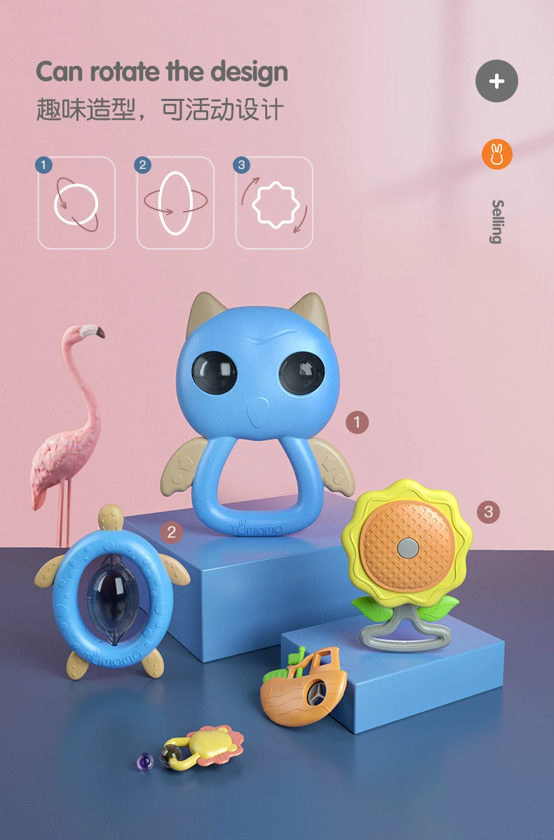 Tumama 4~ 10 шт детские погремушки игрушки животные музыка рукопожатие кровать колокольчик Новорожденные милые животные детские игрушки-погремушки подвесные погремушки