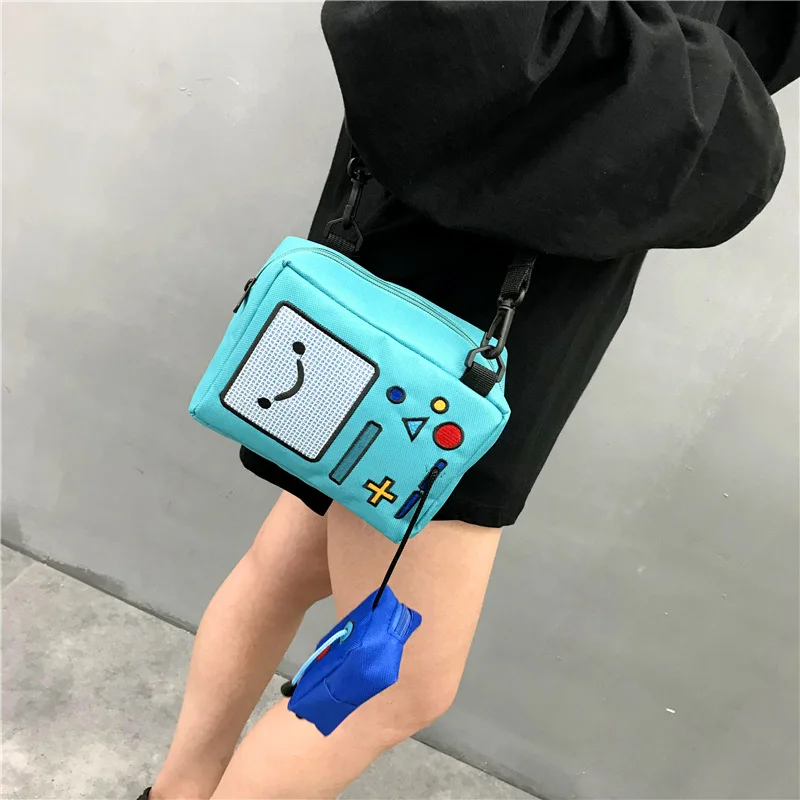Кошелек для монет в стиле аниме Adventure Time BMO модная забавная сумка девушек игровой