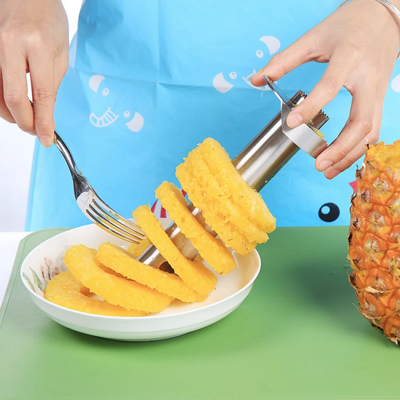 Нержавеющая сталь ананас Овощечистка для кухонных аксессуаров Ананас Слайсеры