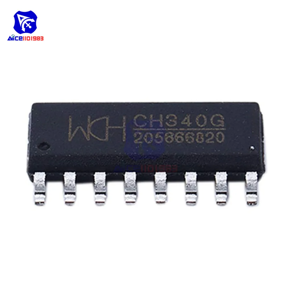 10 шт./лот IC чип CH340G CH340 SOP-16 R3 плата оригинальная интегральная схема | Электронные