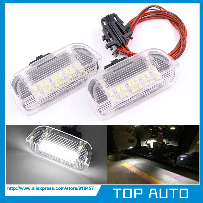 2 шт. белые светодиодные лампы 6000K для VW Golf MK5 MK6 Jetta Scirocco Passat B6 B7 EOS Tiguan CC|door light|light