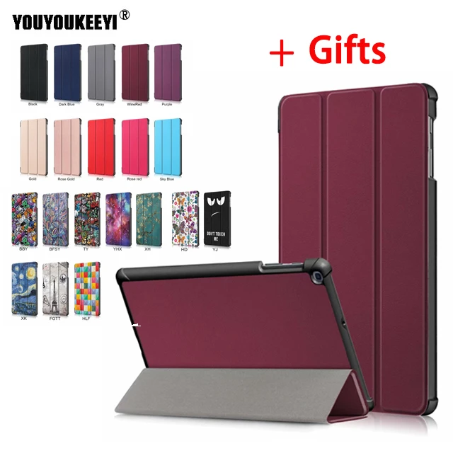 Чехол книжка для Samsung Galaxy Tab A 10 1 2019 T510 T515 дюйма чехол подставка из искусственной