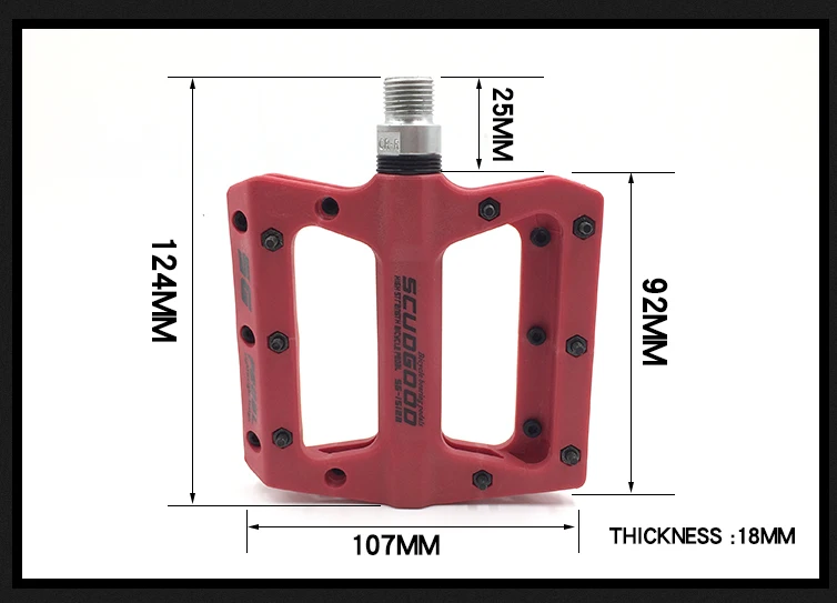 FMFXTR Bike Pedal Bicycle Pedals 3 Sealed Bearing Nylon Anti-slip Cycle Ultralight Cycling MTB bike Accessories