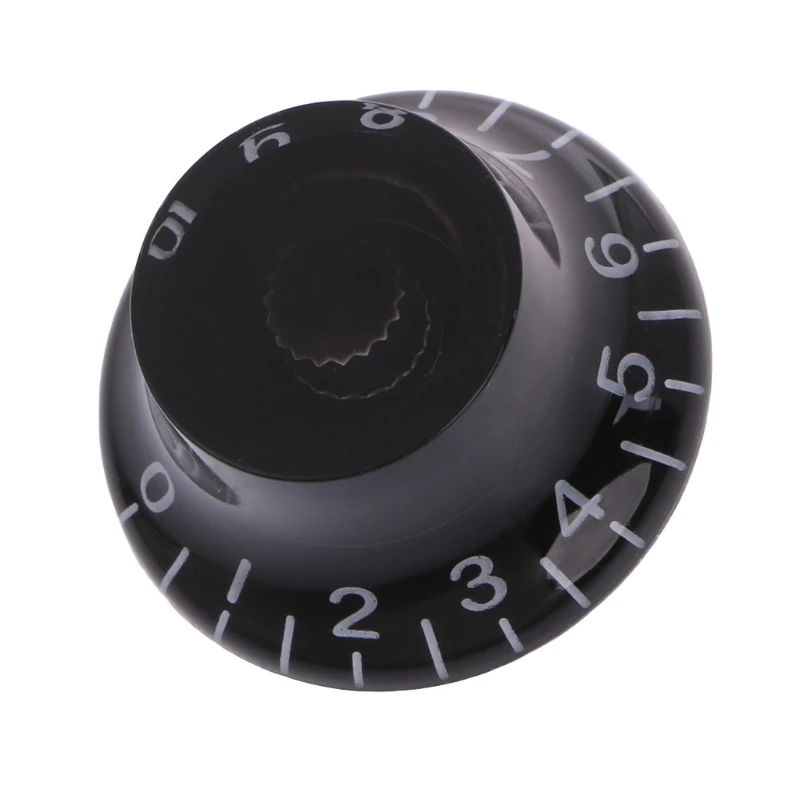 

10Pcs/lot Top Hat Speed Control Knob Numerals for LP Electric Guitar Black