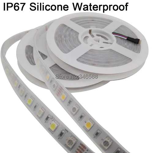 IP67 Waterproof 5 м 60 Светодиодный/м 300 светодиодный s 12 в 5050 RGBW Светодиодная лента IP20 IP65 IP67 водонепроницаемая RGB+ белая или RGB+ теплая белая гибкая светодиодная лента - Испускаемый цвет: IP67 Waterproof