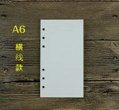 A6 Line A5/A6 спираль блокнот наполнитель бумага для Filofax Диарио планировщик внутренние страницы замены офисные аксессуары переплетная книжная бумага - Цвет: A6 Line