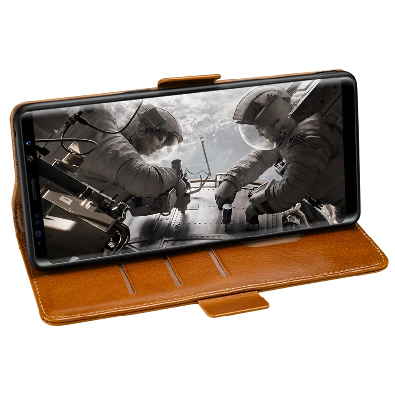 Чехол-книжка из натуральной кожи для samsung Galaxy S10, деловой Ретро Чехол-кошелек с масляной вощеной подставкой для смартфона samsung S10 Plus