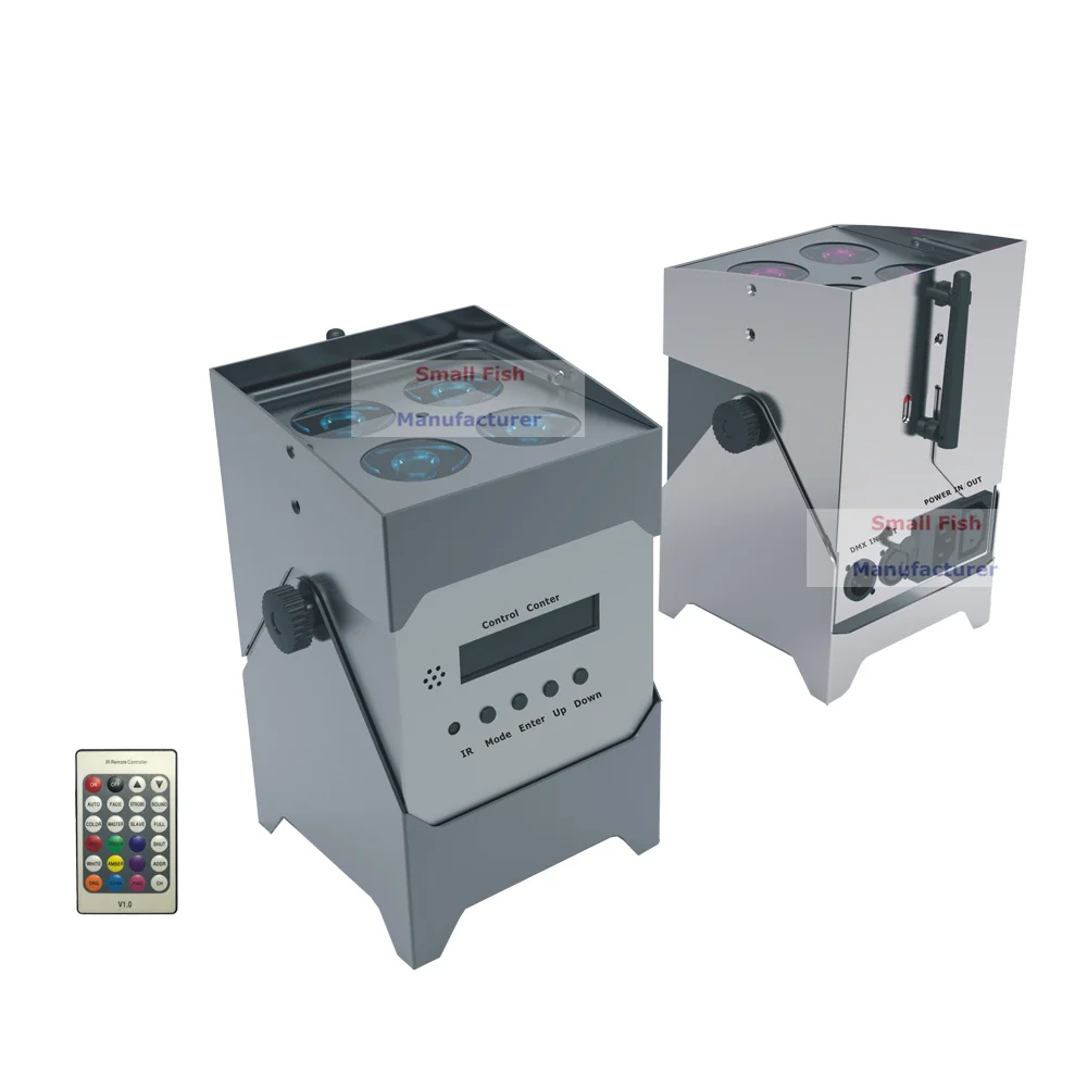Eyourlife 1XLot батарея 4X10W RGBWA-UV 6в1 светодиодная сценическая лампа с ИК-пультом