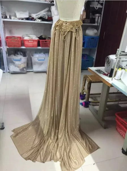 3 вида цветов Модный Блестящий костюм с кристаллами и хвостом яркий со стразами