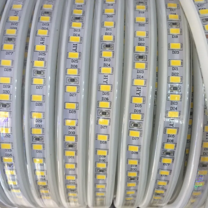 Ультраяркая Светодиодная лента 5630/5730 В переменного тока 220 SMD 1 м 3 5 10 120 в|led strip|ac220v