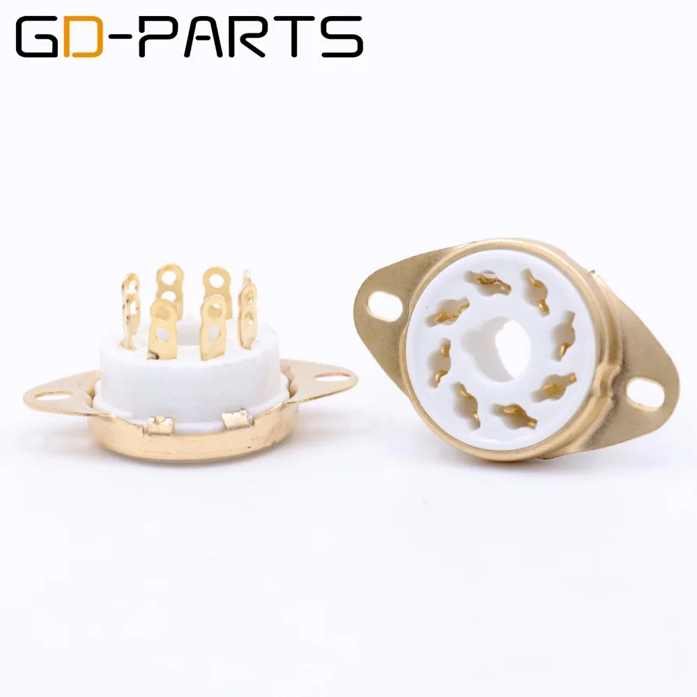 Восьмиядерный керамический патрон 10 шт. с золотым покрытием 8pin fr 274B KT88 EL34 6550 6sn7 348A