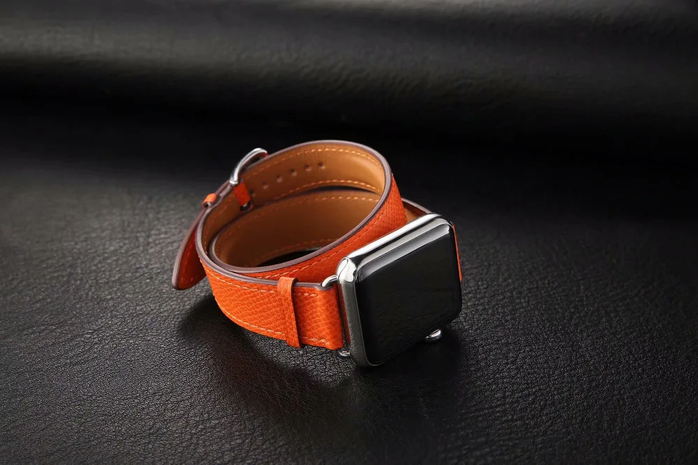 Высокое качество двойной тур ремешок для apple watch серии 4 3 2 1 для iwatch ремешок из натуральной кожи петля 38 мм 42 мм 40 мм 44 мм серия 5