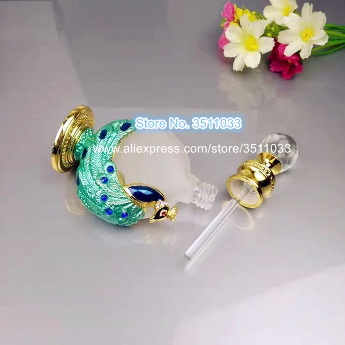 Флакон для эфирных масел 10 мл в арабском стиле Винтажный флакон духов зеленый