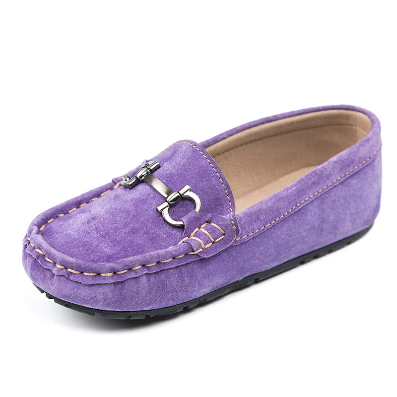 Children Genuine Leather Shoes for Boys Loafers Moccasins Girls Casual Slip-on Flats Autumn Sneakers Soft Bottom(Big/Little Kid) | Детская