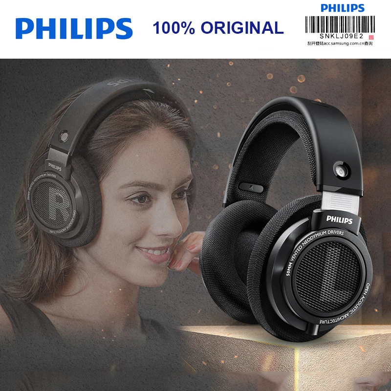 Оригинальные Наушники Philips SHP9500 HIFI Проводная гарнитура с монитором открытая