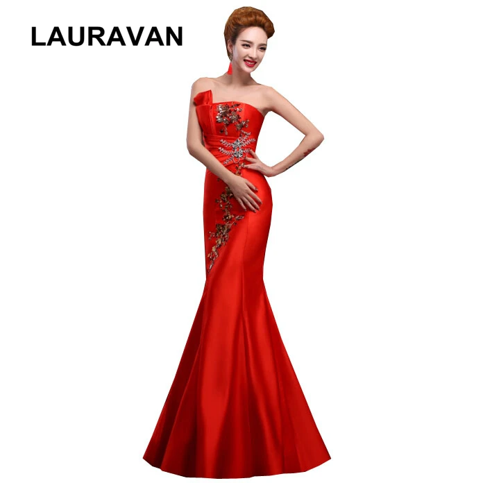 Robe de soiree красивые скромные Женские красные синие фуксия платья подружки невесты