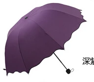 Drak Purple Женский Зонт от дождя,, водонепроницаемый, полиэстер, Paraguas, 4 складных зонта, Женский Зонт от дождя, 92 см, для путешествий на открытом воздухе - Цвет: Drak Purple