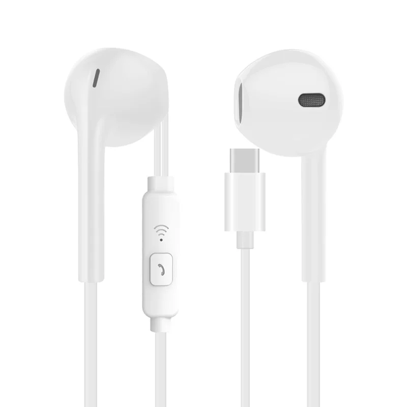 S17C White VPB интерфейс type-c полностью совместимые модные трендовые Универсальные наушники оптом - Цвет: S17C White