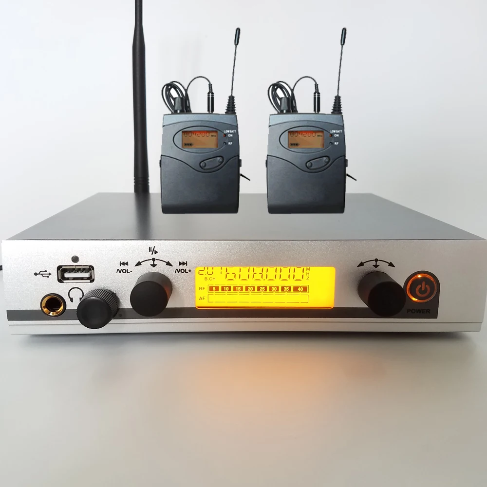 Betagear IEM300G3 система мониторинга с 2 приемником церковный беспроводной UHF in-ear монитор система Pro аудио сценический концертный DJ USB