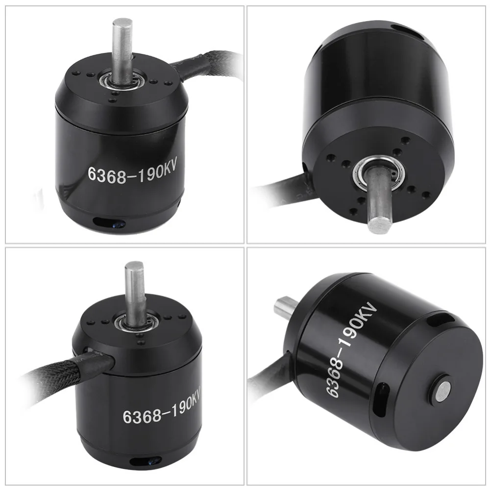 22 48V бесщеточный сенсорный RC Мотор 6368 190KV 6 12S мотор для электрического
