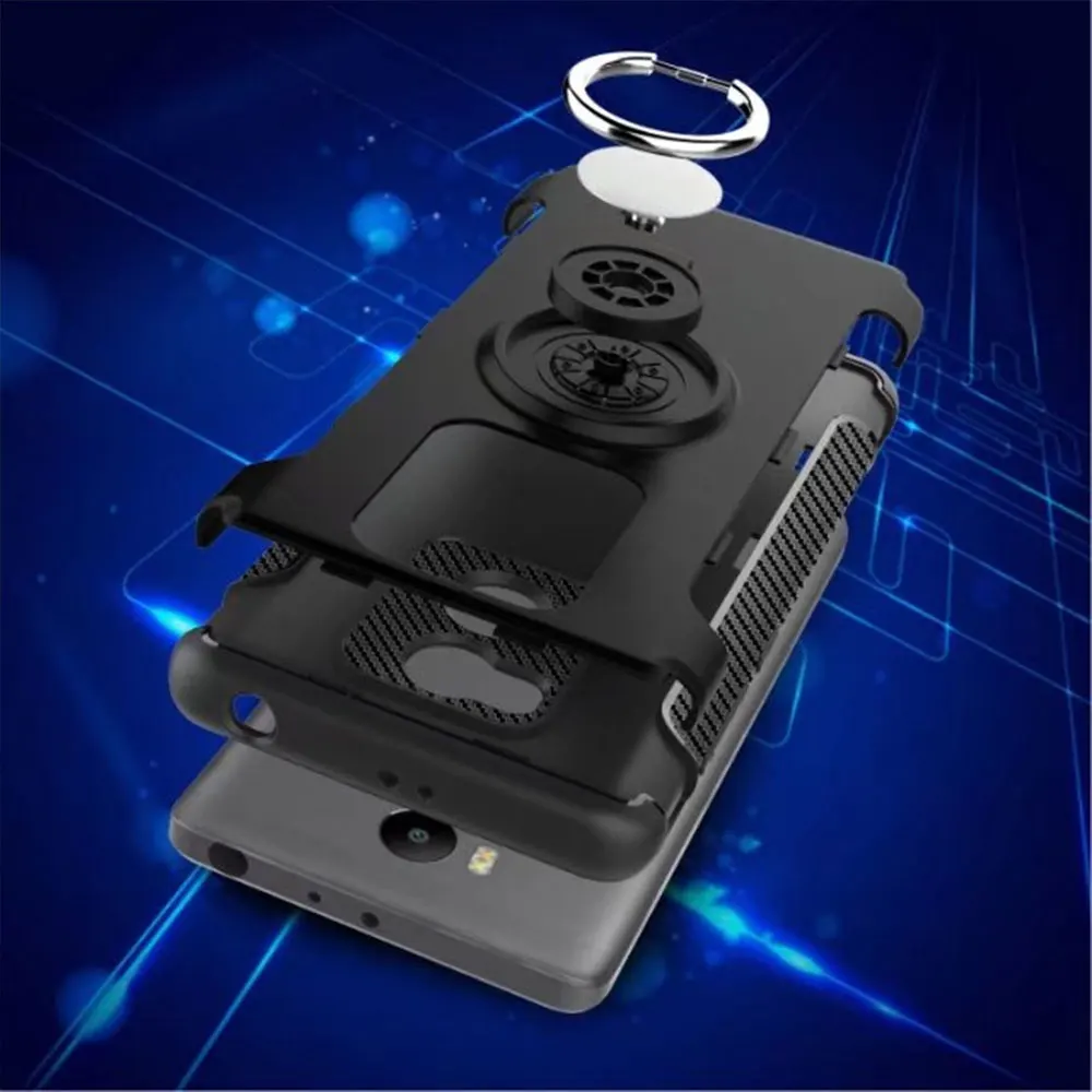 Case for Xiaomi Redmi 4 Pro Phone Prime TPU+PC with Rotatable Finger Ring Magnetic Function |