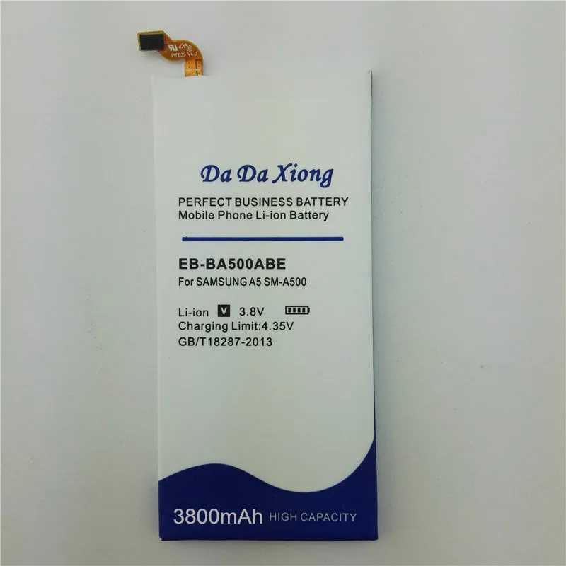 Аккумулятор большой емкости 3800 мАч для Samsung Galaxy A5 A5000 A5009 EB BA500ABE A500F SM A500|battery for
