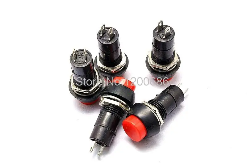 

No lock switch / self-reset button switch / PBS-11B 3A / 250V red