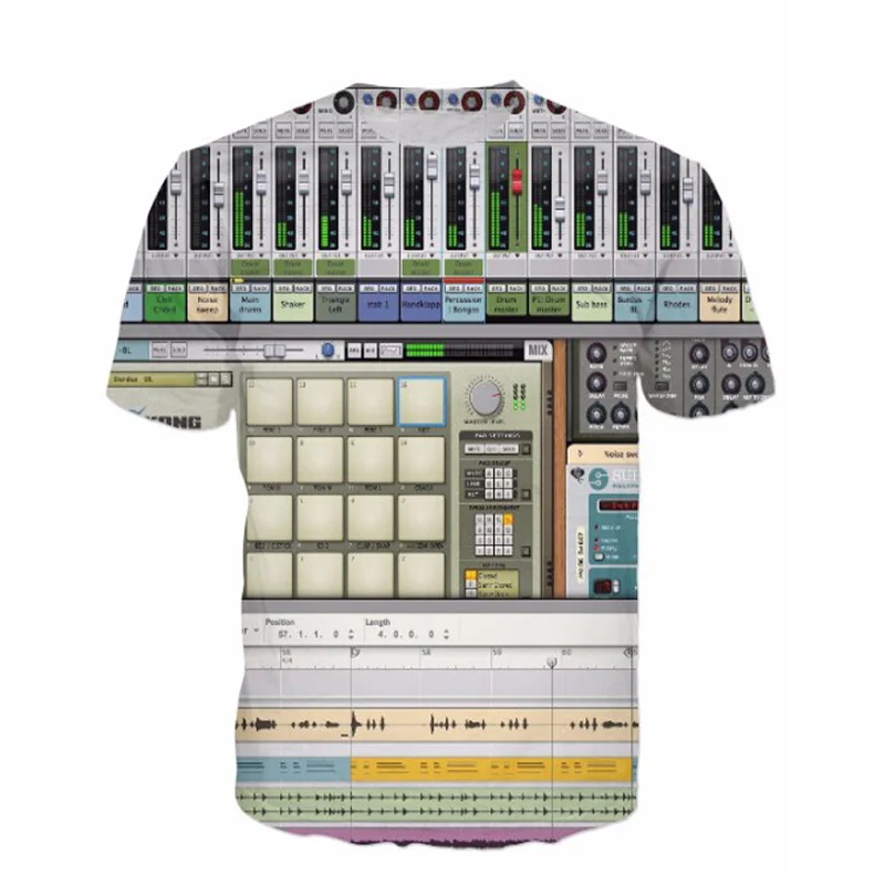 Новая модная футболка Ableton в реальном времени 3D сексуальные футболки топы для