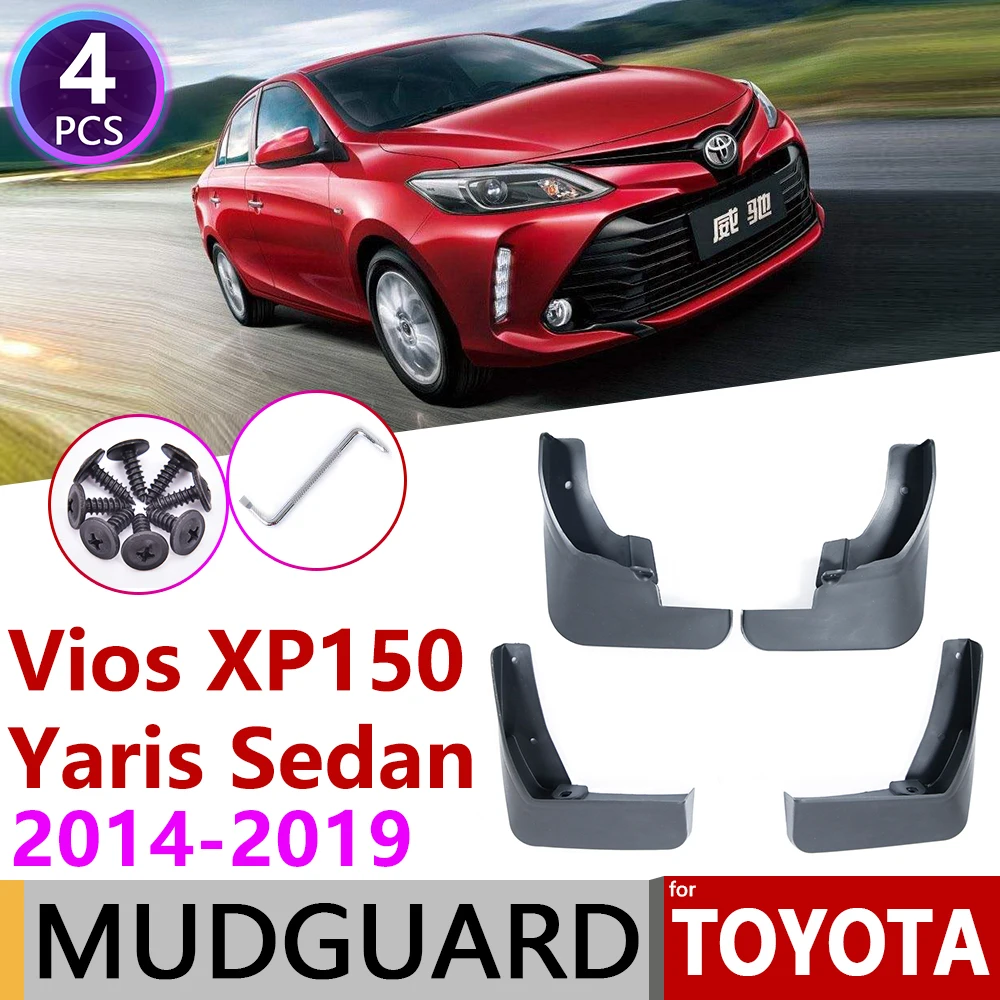 Для Toyota Vios Yaris Sedan 2014 ~ 2019 XP150 крыло автомобиля Брызговики аксессуары 150 2015 2016 2017