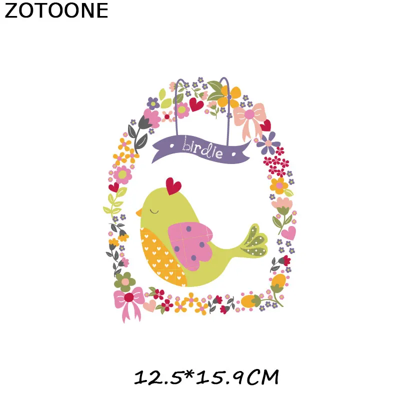 ZOTOONE детская Аппликация в мультяшном стиле Гладить на Патчи для детей футболки с
