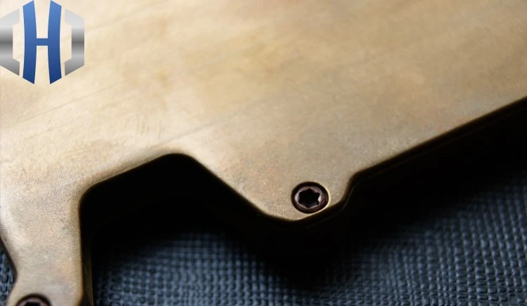 

EDC Brass Punk Retro Card Wallet Clip EDC Wallet