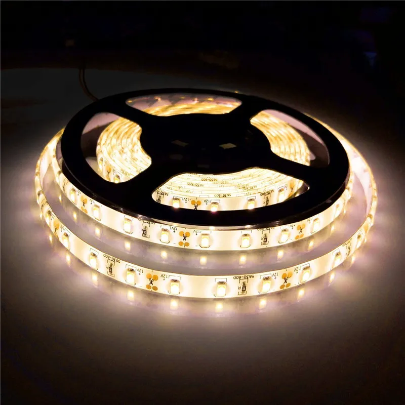 Высокая яркость 12 в led Лента светодиодная свет комплект SMD 5630 5730 теплый белый холодный+ 10A питание для спортзала спальня