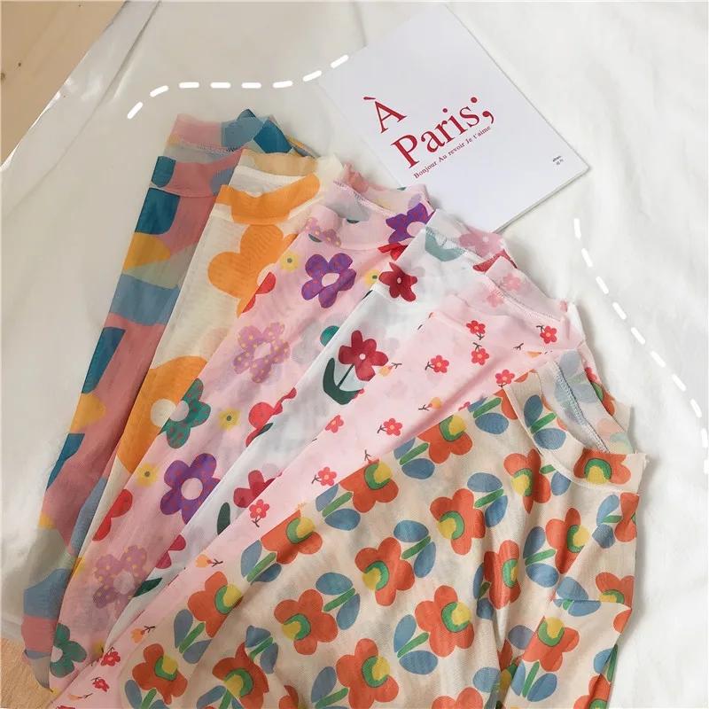 Сексуальная Женская Прозрачная Юбка с принтом женская юбка длинным рукавом