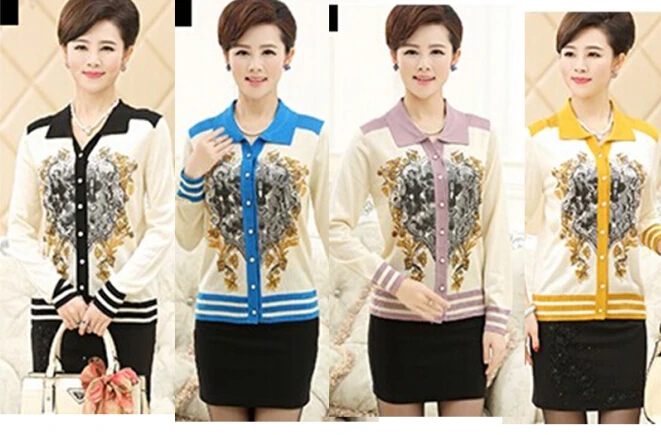 Новые Женские Свитера и Пуловеры 2016 Зима Случайные Свитер Топ Плюс Размер Винтаж